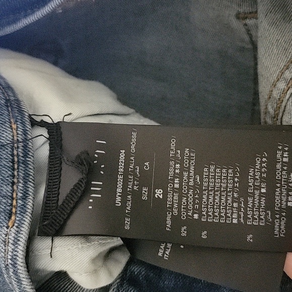 Unravel Project by Ben Taverniti Mid-Rise Lace-Up Skinny Jeans 26 - Picture 5 of 5